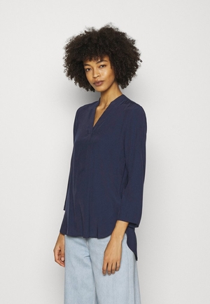 Chemisier Anna Field Basic V Neck Bleu Foncé Femme | MSE-1797920